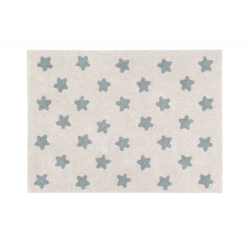 Alfombra Stars Natural-Vintage Blue Lorena Canals