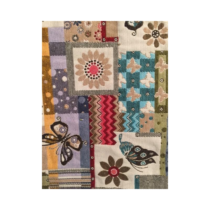 Butaca Balancín de Lactancia Tela Patchwork La Nanita
