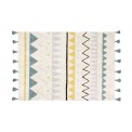 Alfombra Azteca Natural - Vintage Azul Lorena Canals