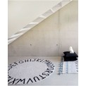 Alfombra Round ABC Natural - Negro Lorena Canals