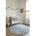 Alfombra Round ABC Vintage Azul Lorena Canals