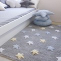 Alfombra Estrellas Tricolor Lorena Canals Gris - Azul