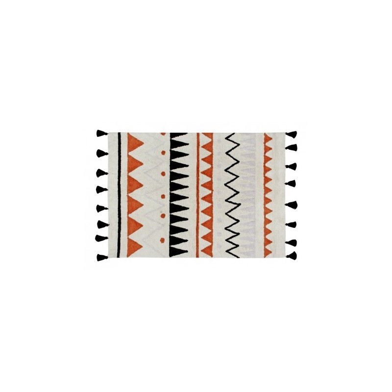 Alfombra Azteca Natural - Vintage Azul Lorena Canals