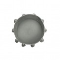 Cesta Tassels Gris Claro