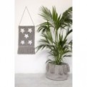 Cesta Tassels Gris Claro