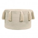 Cesta Tassels Natural