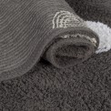 Alfombra Tricolor Topos Gris Elefante