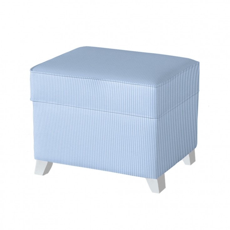 Puff Tela Rayas Azul