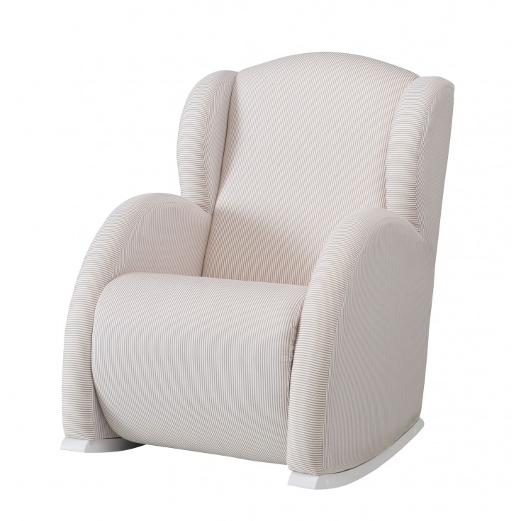 Flor Tela Rayas Beige
