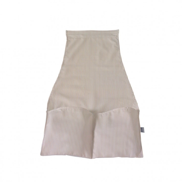 Portabiberón Tela Rayas Beige